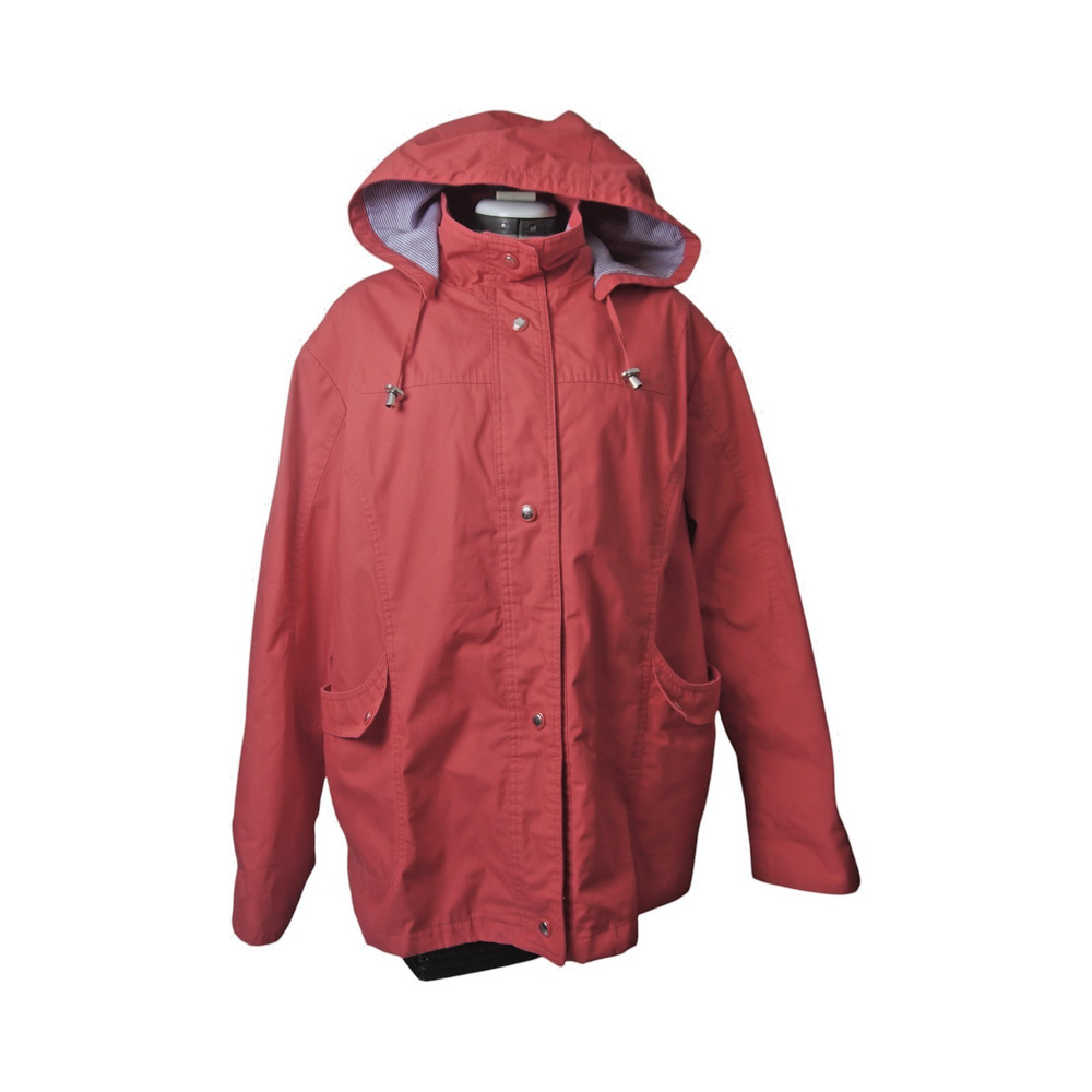 Mackintosh New England Red Hooded Winter Jacket 2X Removable Hood